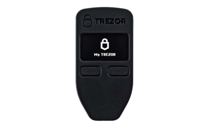 Trezor One hardware portemonnee