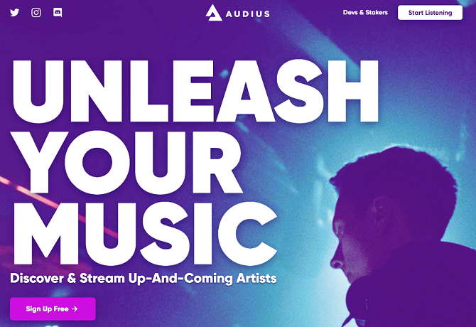 audius app de música blockchain