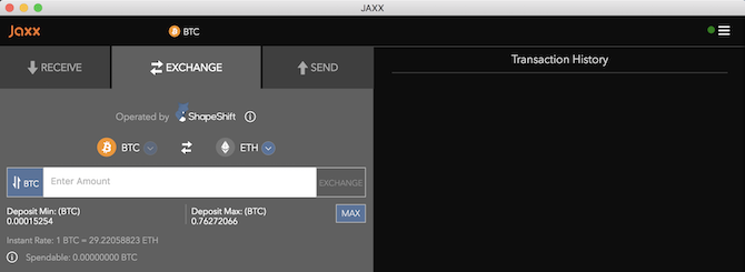 jaxx strona wymiany portfela kryptowalut