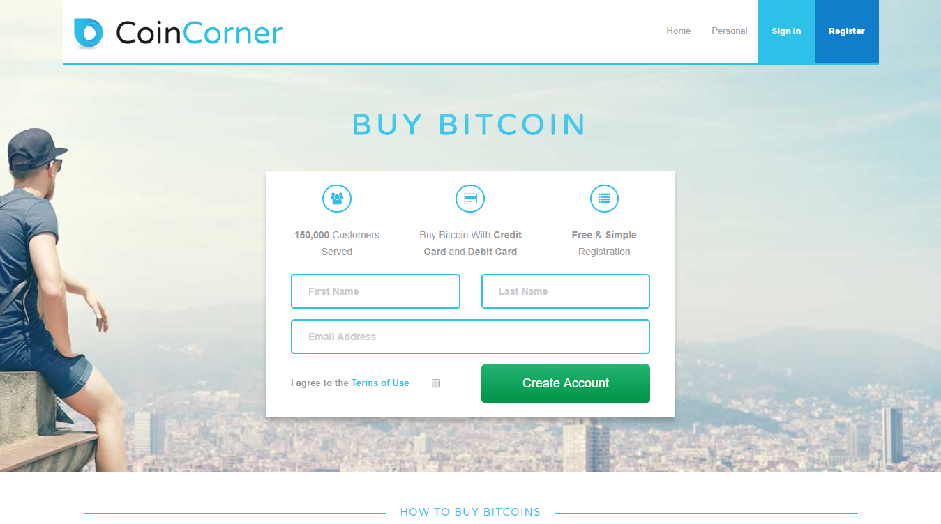 CoinCorner bitcoin-uitwisseling