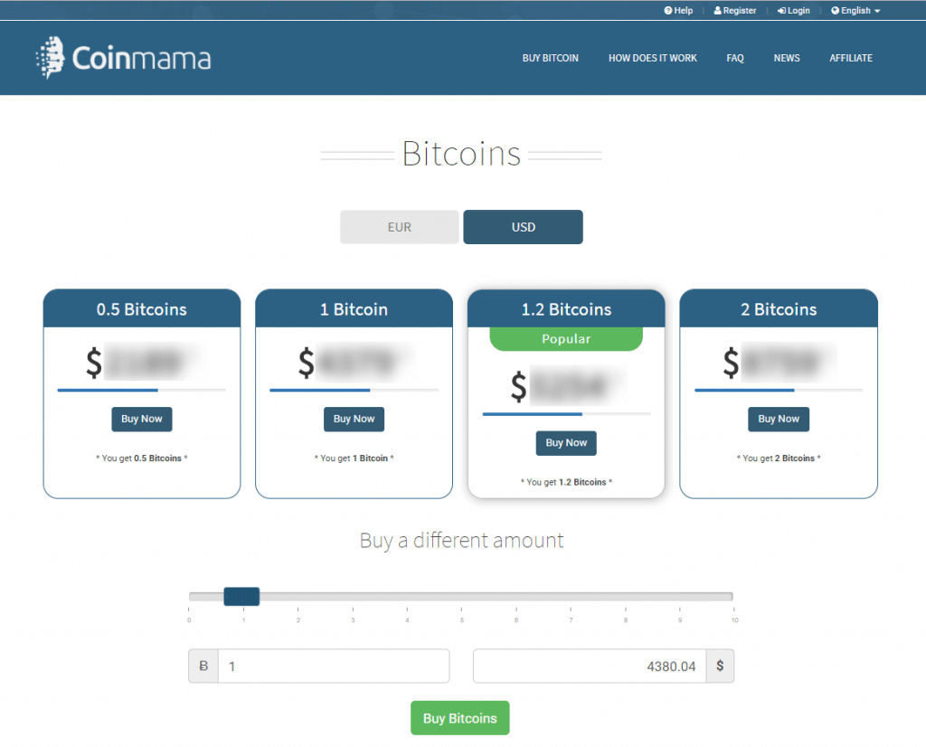 与Coinmama交换比特币