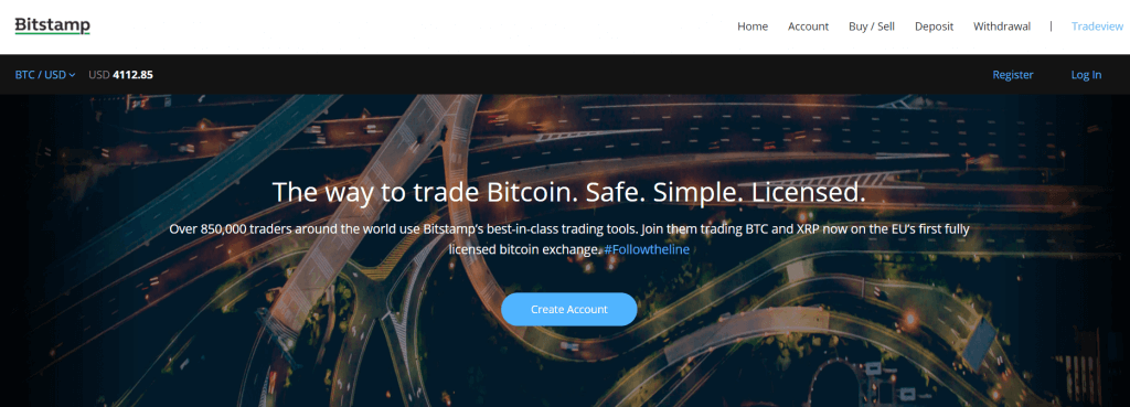 Byt bitcoin med Bitstamp