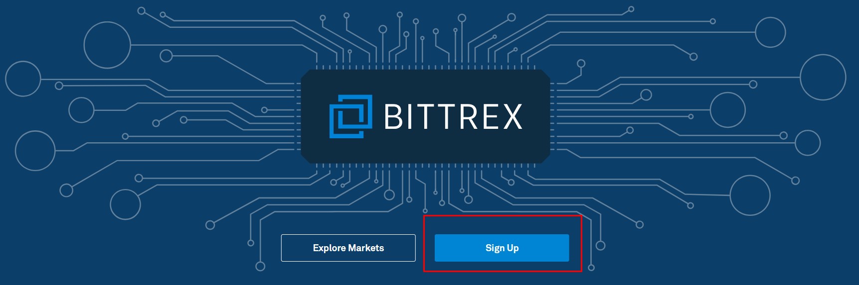 Criar conta no Bittrex