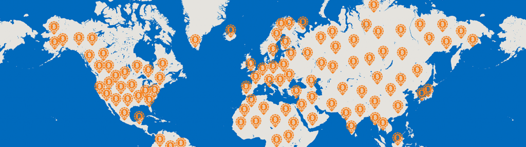 LocalBitcoins er tilgjengelig globalt