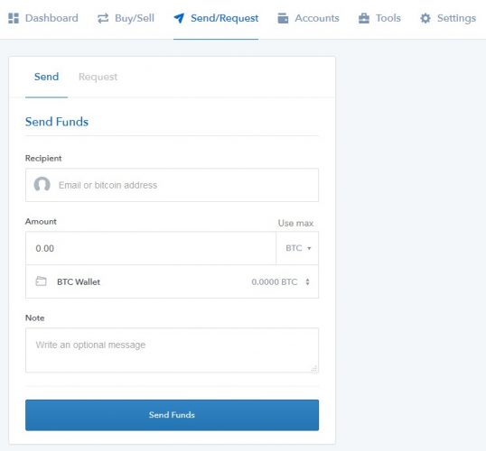 coinbase posielať prostriedky