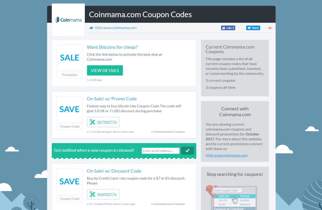 Coinmama сoupons