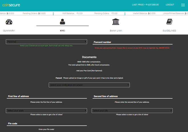 Princípio de funcionamento do Coinsecure