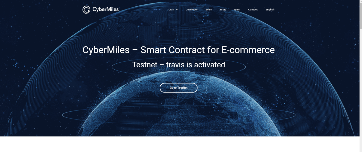 CyberMiles webbplats