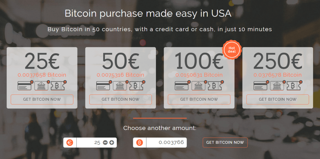 Selecteer het aantal bitcoins dat u wilt kopen