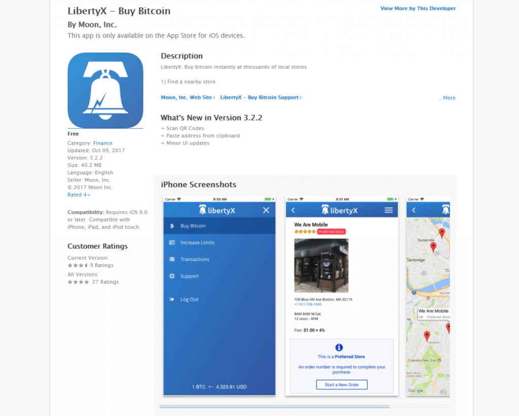 LibertyX mobiele app