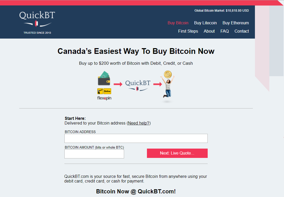 Koop bitcoins op QuickBT