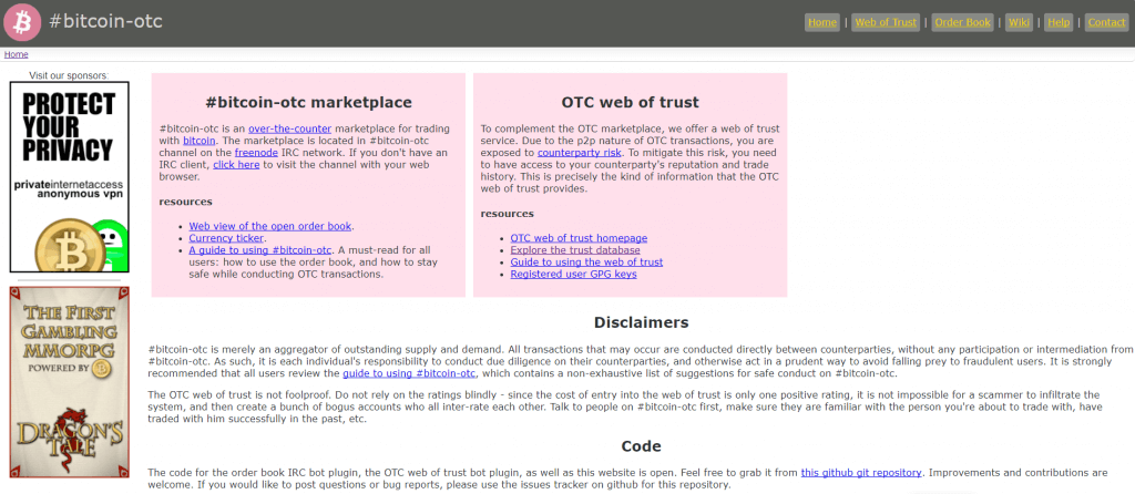 Bitcoin-OTC-marknadsplats