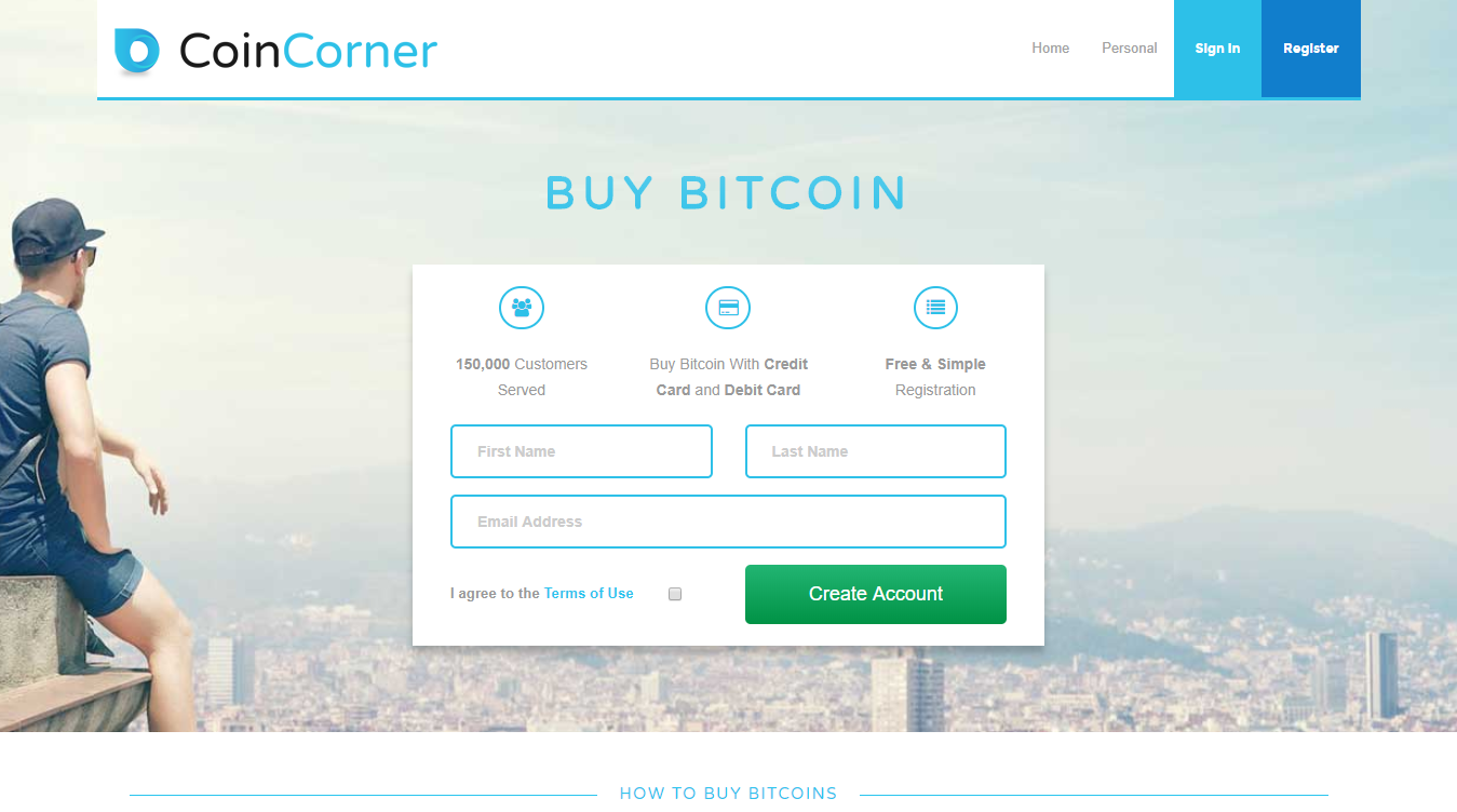 Schimb bitcoin CoinCorner