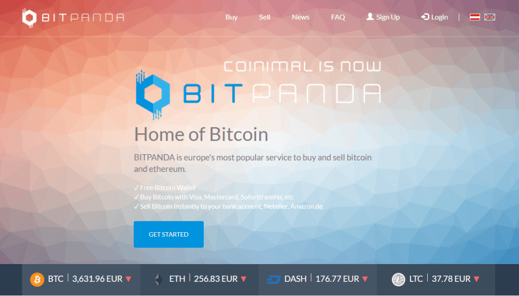 Byt bitcoin med BitPanda