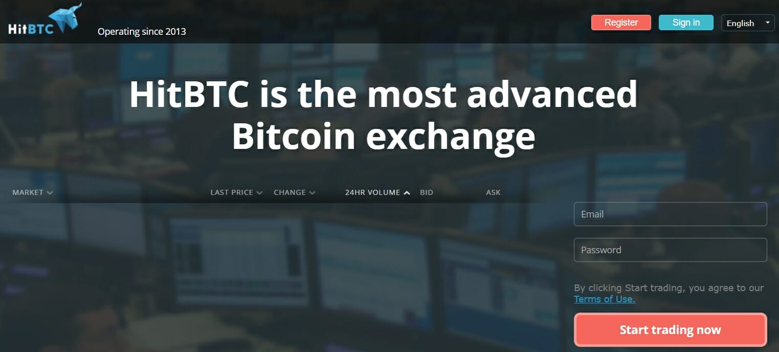 HitBTC değişimi