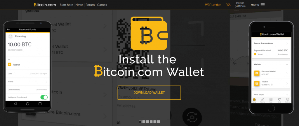 Intercambia bitcoins con Bitcoin.com