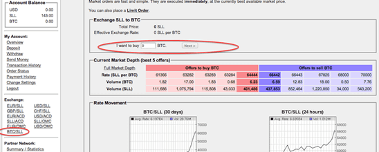 Compre BTC con PayPal en VirWox