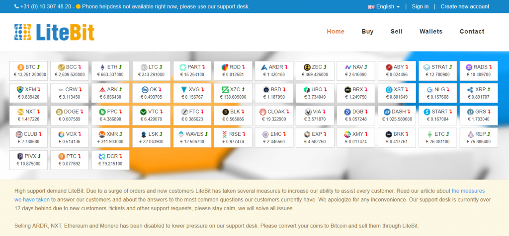 在LiteBit上通过Klarna（SOFORT）订购BTC