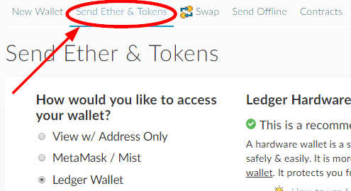 Myetherwallet Belirteçleri Gönder