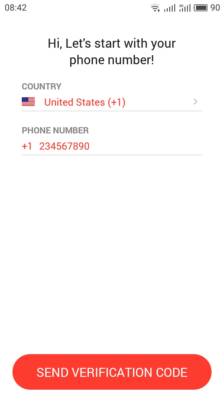 Xapo enviando código para o seu celular