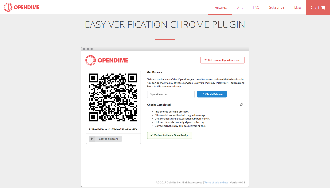 Complemento Opendime de verificación fácil