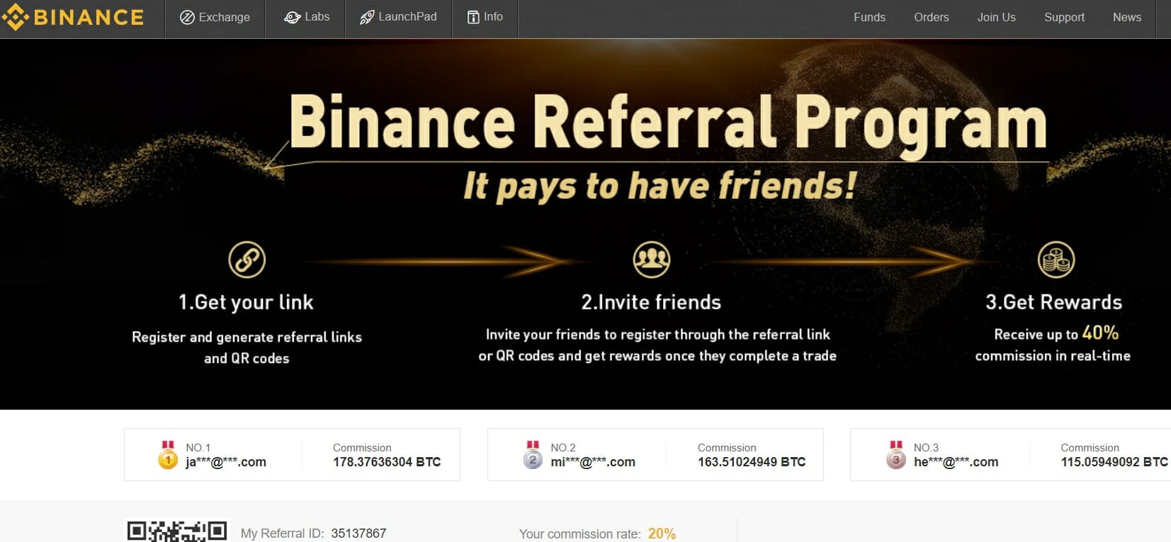 Program bonusowy Binance