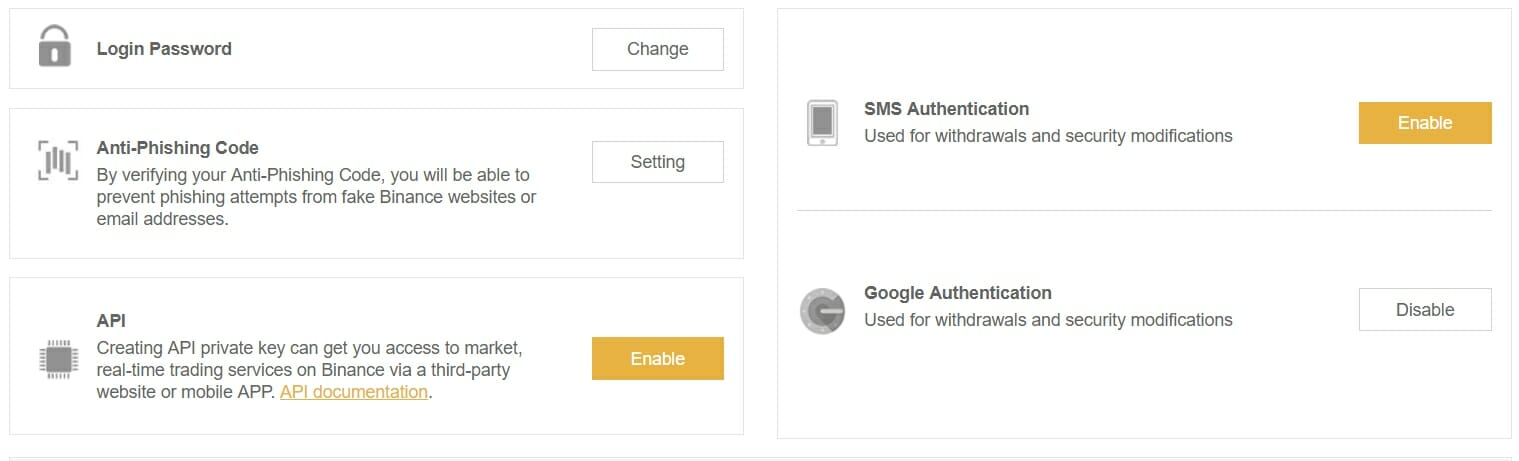 Binance güvenlik yöntemleri