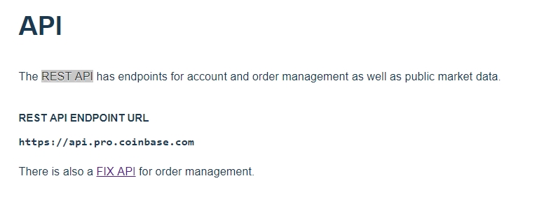 Coinbase Pro (GDAX) REST API