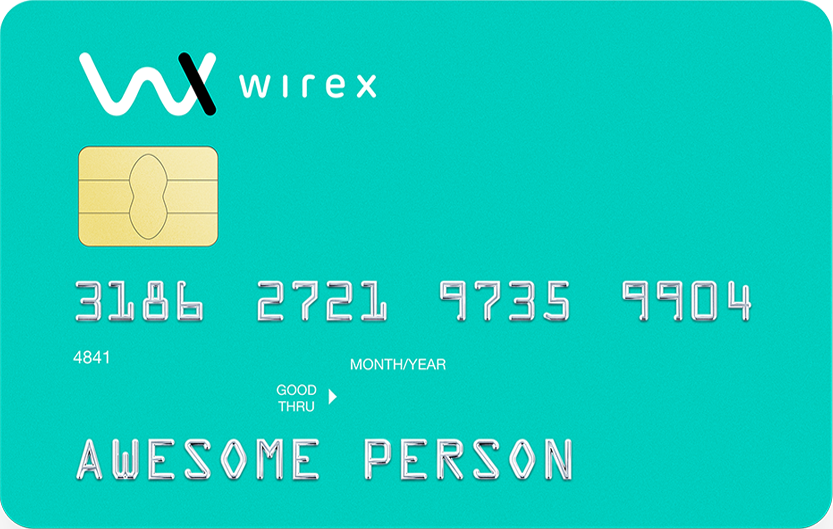 Wirex kaart voorbeeld