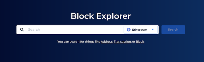 Hjemmeside for Blockchain.com