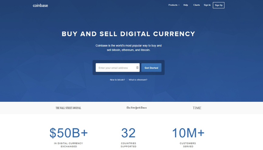 Coinbase Cryptocurrency Exchange