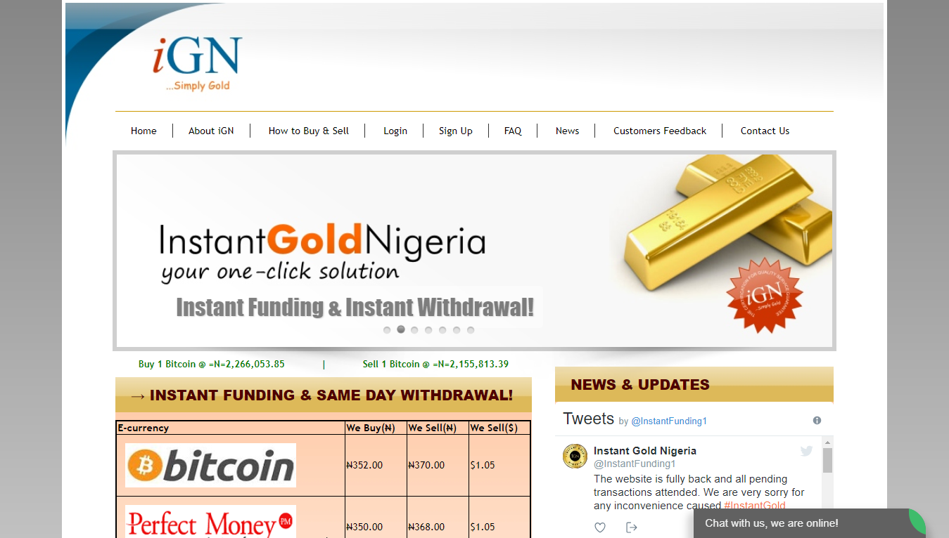 Instant Gold Nigeria-site