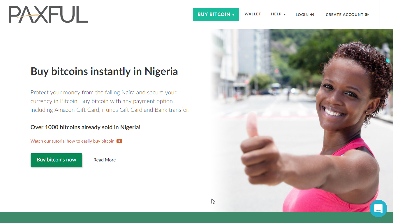 Koop bitcoins in Nigeria met Paxful