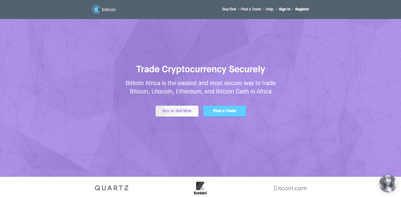 Bitkoin Afrika-site