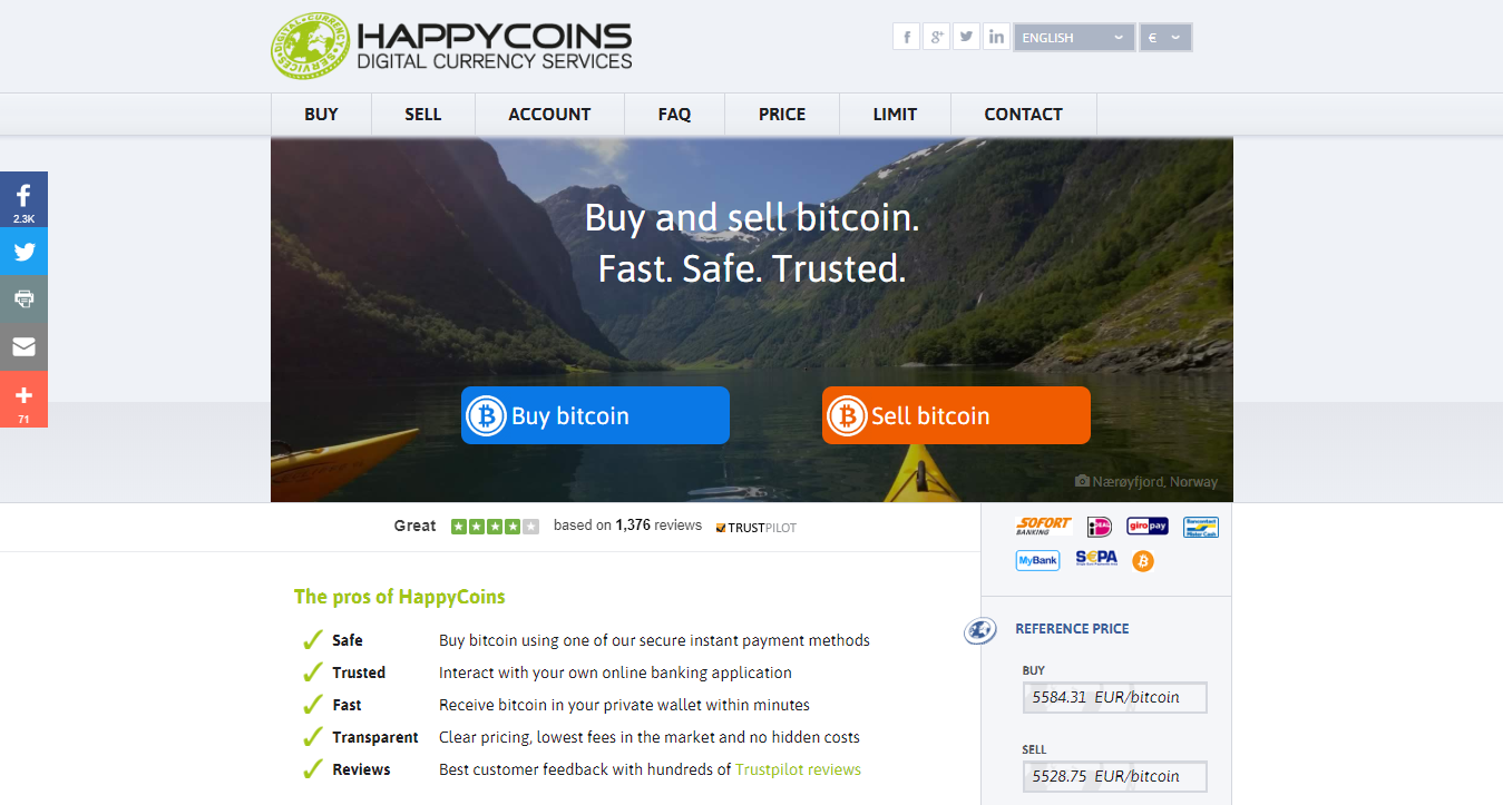 HappyCoins tjänster för digital valuta